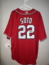 Juan Soto Signed MAJESTIC Washington Nationals RED Jersey BAS, Size XL picture