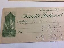 Vintage 1905 To 1916 Fayette  National Bank Checks Vintage Ephemera Lexington Ky picture