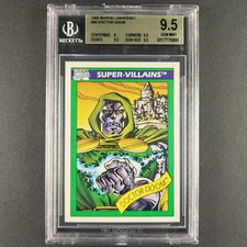 1990 Marvel Universe Impel 60 Doctor Doom BGS 9.5 Gem Mint picture