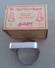 Vintage Kwik-Kut The Ideal Food Chopper Plain Edge Mohawk NY Original Box NOS picture