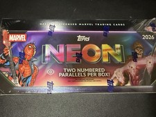π₯ 2026 Topps Marvel Neon Hobby Box Factory Sealed New In Hand Ships Today picture