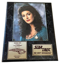 Marina Sirtis Signed Autograph Plaque Star Trek TNG Next Generation Deanna Troi picture