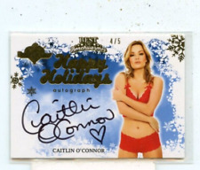 CAITLIN O'CONNOR 2012 Benchwarmer Happy Holidays Auto Autograph #D /5 picture
