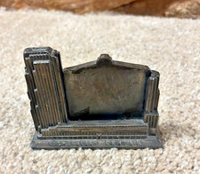 Rare vintage 1930s Art Deco Rockefeller Center Perpetual Desk Calendar 1160JB picture
