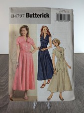 Butterick B4797 Misses' Petite Dress & Belt Sewing Pattern Size BB (8-10-12-14) picture