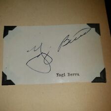 Vintage Yogi Berra Autograph picture