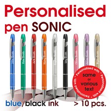 10/20/25/50 Personalised metal Pen *SONIC* teacher *school leavers* wedding pens picture