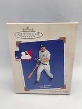 New Hallmark Keepsake 2003 Jason Giambi At The Ballpark Ornament MLB NY Yankees picture