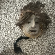 Vintage 1990s Russ Berrie Peel Away Skull Mask Two-In-One Gory Rubber Horror Vtg picture