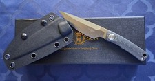 *NEW*π₯ TWO SUN Mini Fixed Blade w/ Carbon Fiber Hand & M390 Blade TS540-M390-KS picture