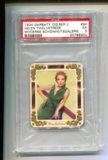 1934 GARBATY SERIES 2 MODERNE SCHONHEITS TOBACCO CARD #94 HELEN TWELVETREE PSA 5 picture
