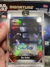 Derek Arnold as Bor Gullet 24/50 Blue Auto 2021 Topps Star Wars Signature Series picture