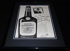 1966 Gold Pennant Whisky Framed 11x14 ORIGINAL Vintage Advertisement  picture