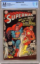 Superman #199 CBCS 3.5 1967 21-1EAEE22-338 1st Superman vs Flash race picture