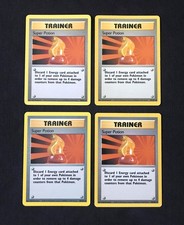 4x Super Potion 90/102 Base Set Unlimited WOTC Pokémon Cards Bundle Vintage 1999 picture