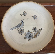 Vintage Ken Edwards El Palomar Mexico Pottery Bird Floral Plate Tonala 10