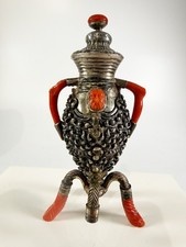 Antique 18th / 19th Century Italian Trapani Silver & Coral Cameo Scent Bottle picture