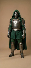 Dr Doom Armor Costume Full Set | Metal Supervillain Cosplay Outfit with Mask Cap picture