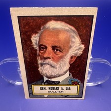 1952 TOPPS LOOK 'n SEE GENERAL ROBERT E. LEE #34 Ex+/ExMt picture