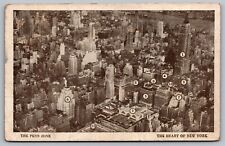 The Penn Zone Heart Of New York 1947 Aeria View Postcard picture