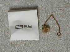 EFFY Jewelry Cruise Ship Bell Charm Clear Champagne Crystal Gold Tone With Pouch picture