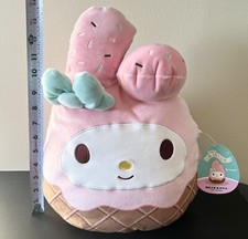 NEW Squishmallows 14” Inch - Melody Pink Ice Cream - Hello Kitty Valentines NWT picture