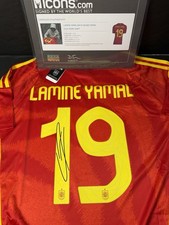 Lamine Yamal Signed Spain Jersey 2024 European Champion Icons COA picture