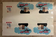 RARE 1970’s Take Off with Colt 45 Malt Liquor Playboy Advertising Display Poster picture