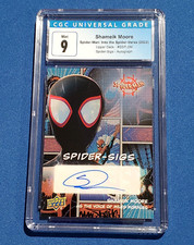 Spider-man Into Spider-verse SSP-SM Sigs SHAMEIK MOORE AUTO CGC Graded 9 MINT picture