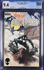 Web of Spider-Man #1 Marvel (1985) 9.4 NM CGC Graded Key Issue Comic Book picture