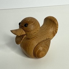 Vintage Mid Century Wood Small Duck Duckling picture