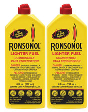 2 x Genuine Ronson 8 oz. 237ml Lighter Fluid Premium Fuel 99062 ***** NEW picture