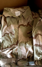 1 NIB NOS 3 COLOR DESERT CAMO BDU SHIRTS SIZE LARGE REGULAR 1 EACH UNUSED picture