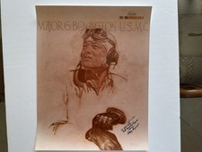 Poster Print Of Col Gregory “ Pappy “ Boyington With Signature picture