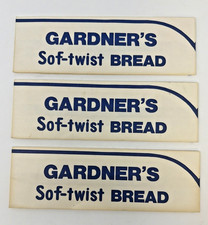 3 Vintage Gardner's Sof-Twist Bread Paper Employee Hats Caps Bakery Advertising picture