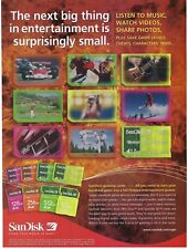 2005 SanDisk Gaming Memory Card Music Videos Photos Storage Print Ad/Poster picture