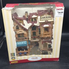 Lemax A Taste of Italy Village Light Up Shops Wall Hanging #35855 Vtg 2003 picture