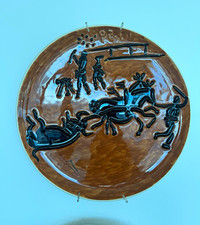 Vintage Madura signed and numbered Picasso plate with bullfight subject picture
