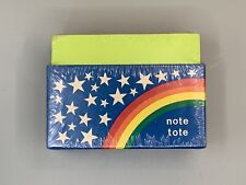 Vintage Note Tote Rainbow Stationary Paper NIP picture