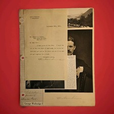 1911 George W. Perkins Signed Letter J.P. Morgan Partner Theodore Roosevelt Ally picture