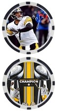 BEN ROETHLISBERGER - STEELERS SUPER BOWL XL - POKER CHIP -  *SIGNED/AUTO* picture