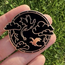 Fourth Wing (The Empyrean Series) Enamel Pin, 2 Inch, Made By Hopefire Crafts picture