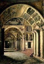 VENEZIA, Basilica di S. Marco Atrio, Silvio Risegari Postcard picture