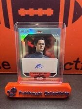 2023 Topps Finest Star Wars KYLE SOLLER as SYRIL KARN AUTO AQUA REFRACTOR /199 picture