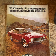 Chevrolet 1972 Chevelle Brochure Catalog - Fits More Families More Budgets picture