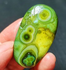 TOP 18G  Natural Gobi Agate Eyes Agate Crystal Madagascar Healing R2416 picture