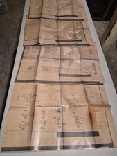 Vintage US Navy DE-1052 Knox Class Propeller & Wrench Engineering Blueprint Lot picture