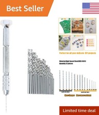 Manual Pin Vise Drill with 25PCS High-Speed Bits for Jewelry & DIY Projects picture