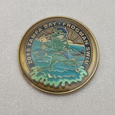 US Navy Seal 2015 Tampa Bay Frogman Swim Challenge Coin picture