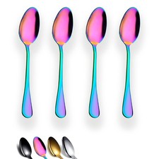 Rainbow Teaspoons 6.5